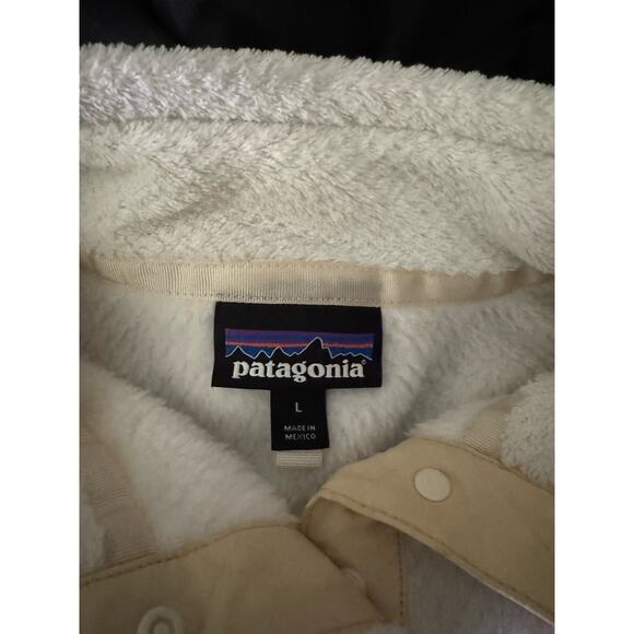 Patagonia Retool Fleece Snap T Pullover Women's Large Cream White Re-Tool - Picture 4 of 4